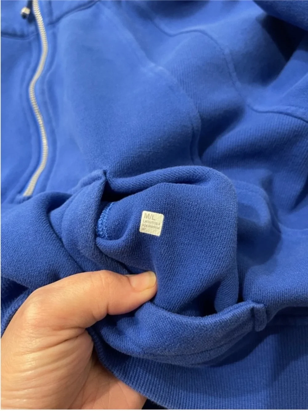 Lululemon Scuba Oversized Half Zip Hoodie Cerulean Blue Sz M/L
